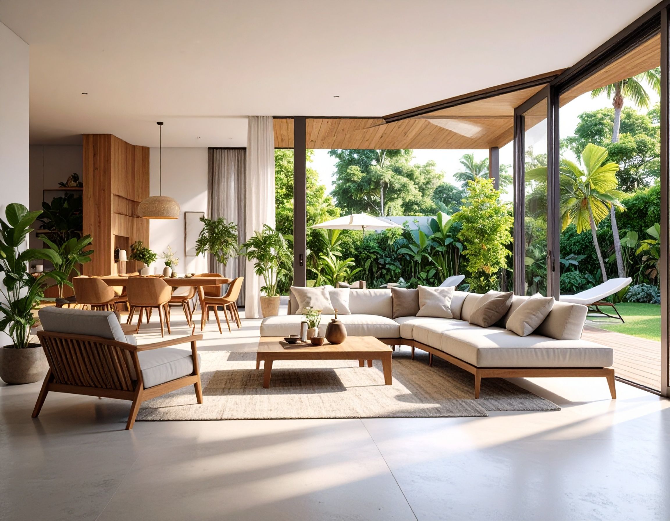 Integración de patios y espacios abiertos